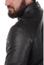Мужская кожаная куртка из натуральной кожи с воротником 8022833-2
