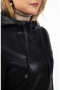 Женская кожаная куртка из эко-кожи с капюшоном 8023461-7